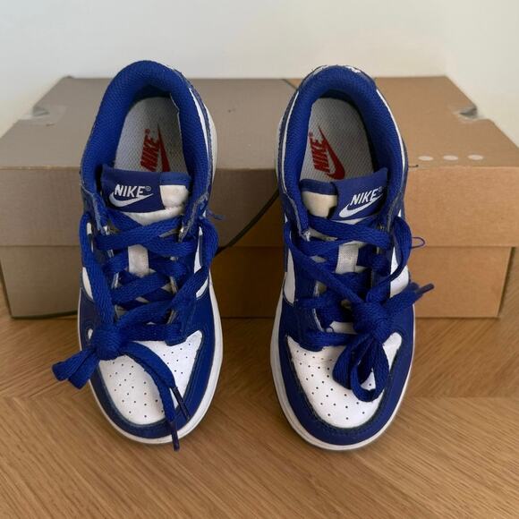 Nike Dunk Low ‘Concord’ Toddler Sneakers FB9108-106 - SZ 11 C - Picture 4 of 14